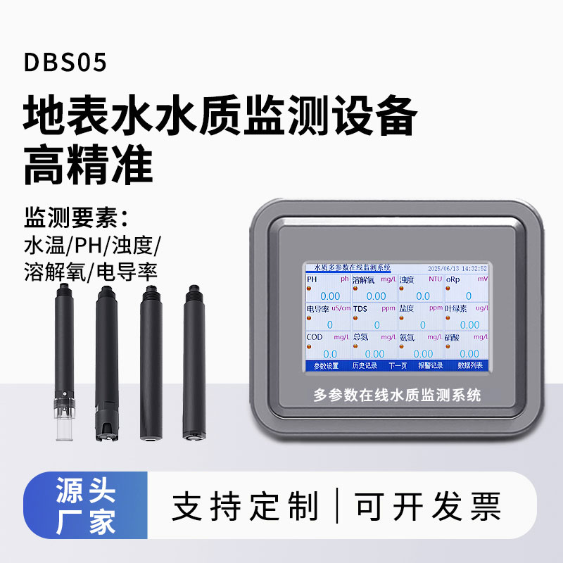 地表水水质监测参数(水温、ph、溶解氧、浊度、电导率)